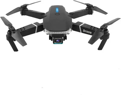 E88 Pro Drone with 4K HD Dual Camera/WiFi FPV, Foldable RC Quadcopter, Auto Hover, Altitude Hold, Headless Mode, App Control, طائرة بدون طيار E88 Pro مزودة بكاميرا مزدوجة بدقة 4K HD وWiFi FPV، وطائرة رباعية المراوح قابلة للطي