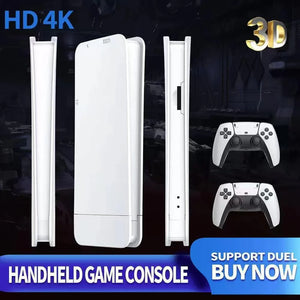 Game Console Stick, Nostalgia Gaming Stick, Plug & Play TV Video Gaming Stick with 128G SD &Built-in 30000+ Games, 4K HDMI Output,2.4G Wireless Controllers عصا وحدة التحكم في الألعاب، عصا ألعاب Nostalgia، عصا ت